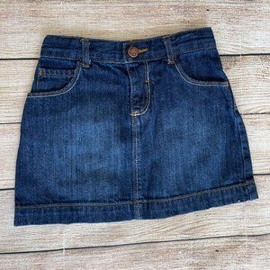 Old Navy Girls Dark Blue Denim Skirt Size 4T / 4A Kids